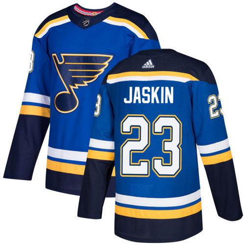 Adidas Men St.Louis Blues #23 Dmitrij Jaskin Blue Home Authentic Stitched NHL Jersey